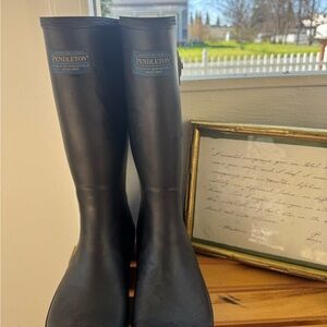 Pendleton Black Rain Boots